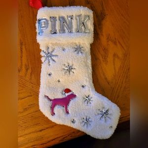 NWOT PINK Chrismas Stocking